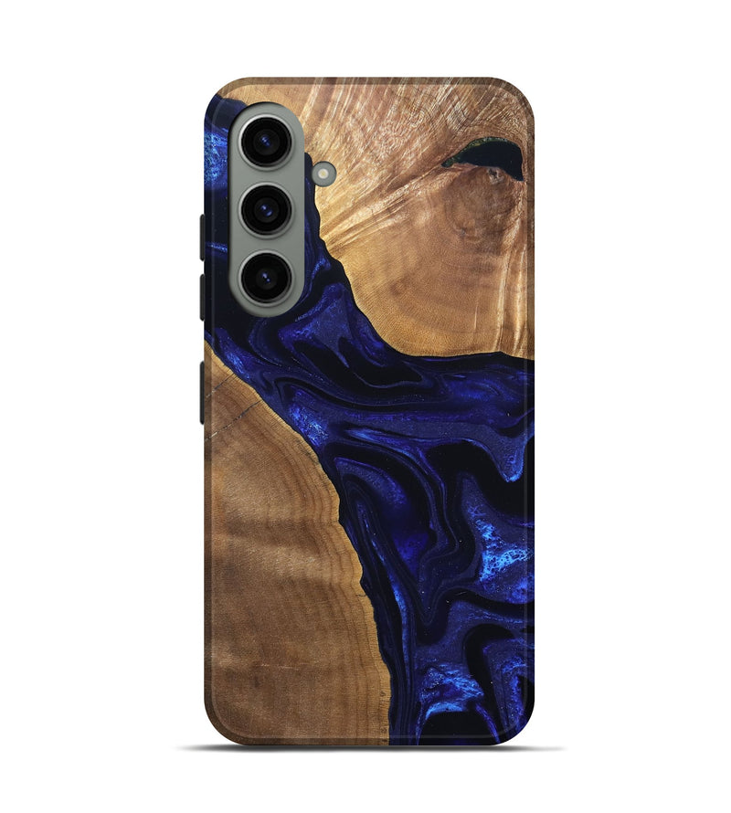 Galaxy S24 Wood Live Edge Phone Case - Leilani (Blue, 824973)
