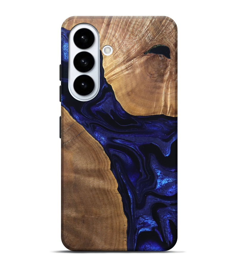 Galaxy S26 Plus Wood Live Edge Phone Case - Leilani (Blue, 824973)