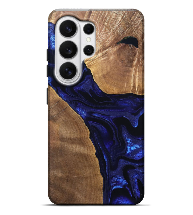 Galaxy S26 Ultra Wood Live Edge Phone Case - Leilani (Blue, 824973)