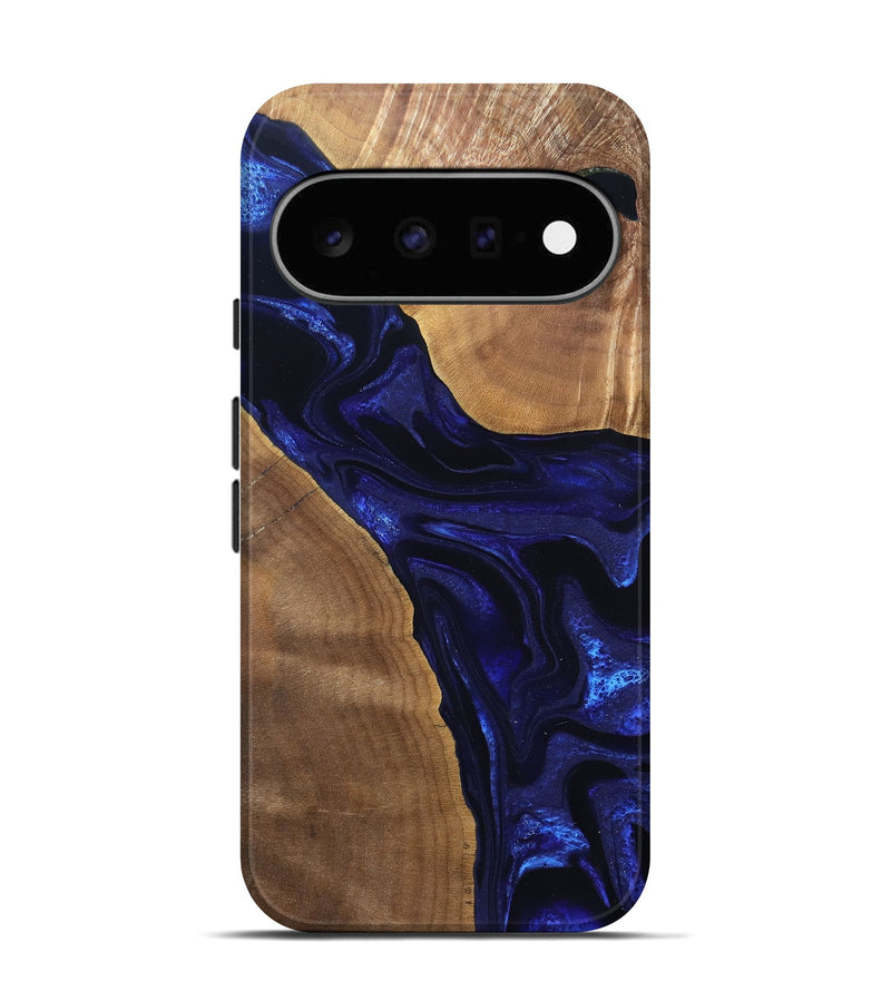 Pixel 11 Wood Live Edge Phone Case - Leilani (Blue, 824973)