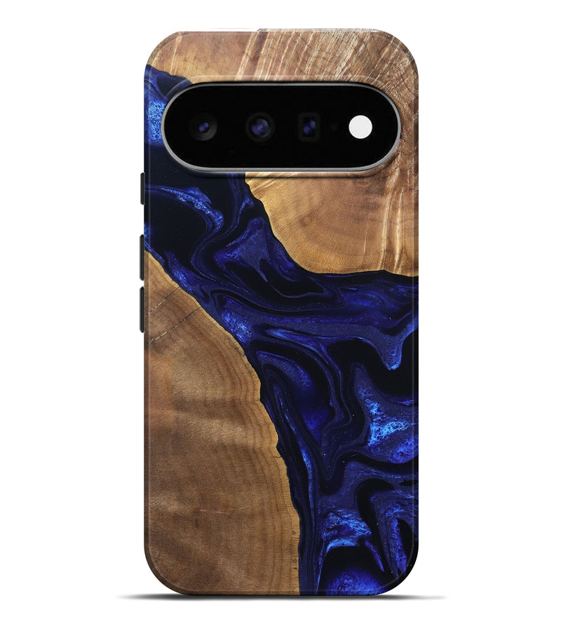Pixel 11 Pro XL Wood Live Edge Phone Case - Leilani (Blue, 824973)