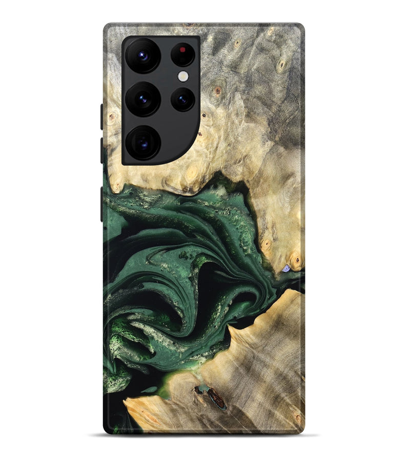 Galaxy S22 Ultra Wood Live Edge Phone Case - Darien (Green, 824975)