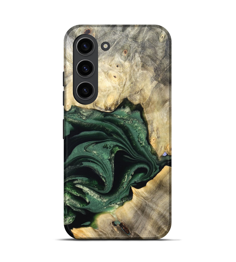 Galaxy S23 Wood Live Edge Phone Case - Darien (Green, 824975)