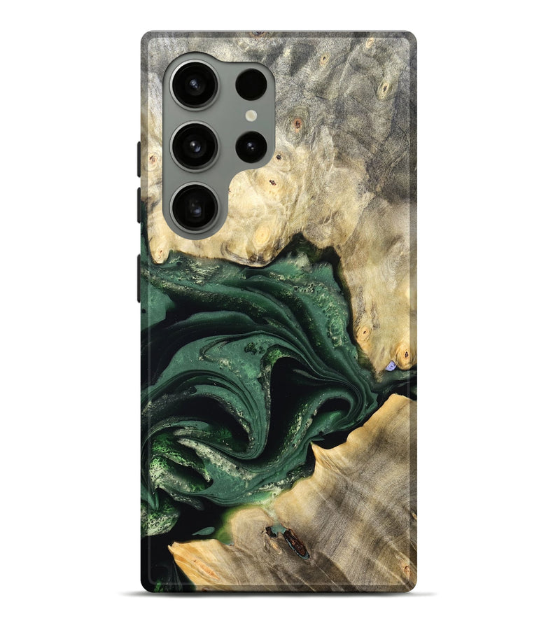 Galaxy S24 Ultra Wood Live Edge Phone Case - Darien (Green, 824975)
