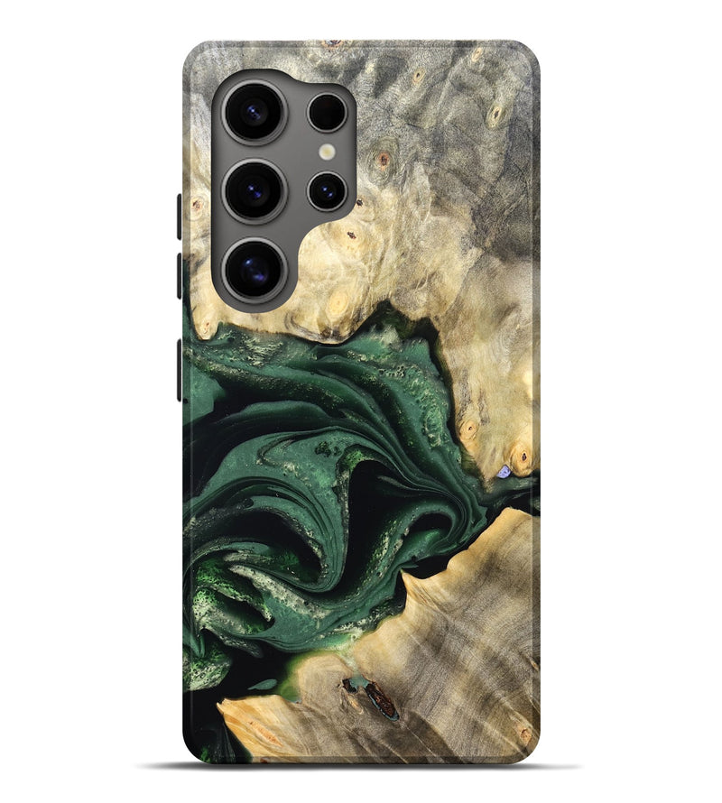 Galaxy S25 Ultra Wood Live Edge Phone Case - Darien (Green, 824975)