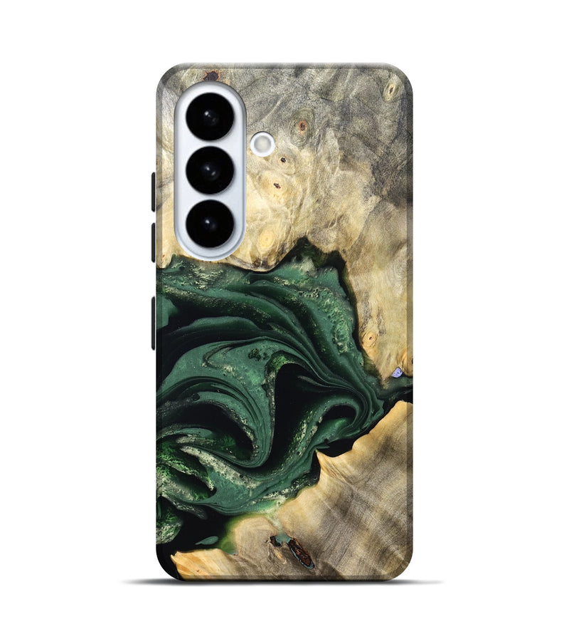 Galaxy S26 Wood Live Edge Phone Case - Darien (Green, 824975)