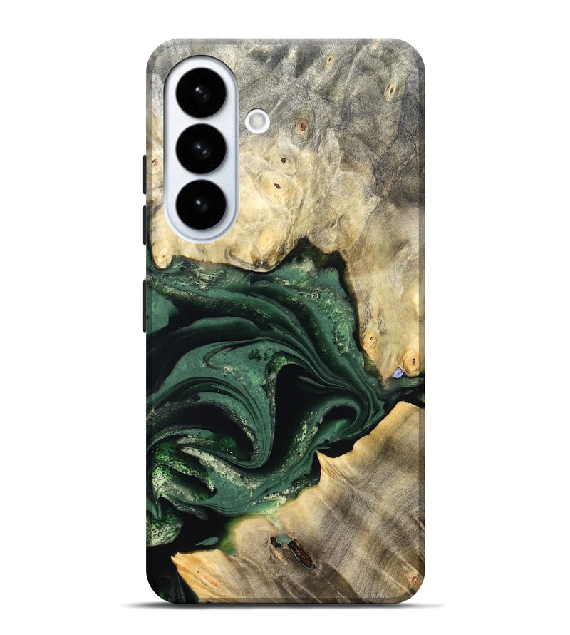 Galaxy S26 Plus Wood Live Edge Phone Case - Darien (Green, 824975)
