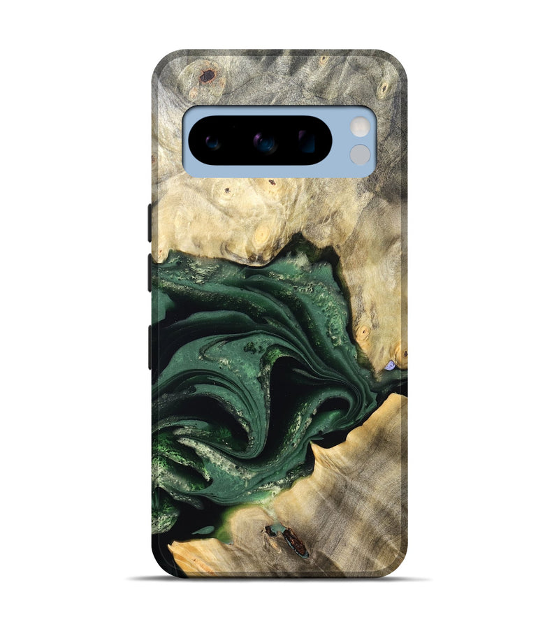 Pixel 8 Pro Wood Live Edge Phone Case - Darien (Green, 824975)