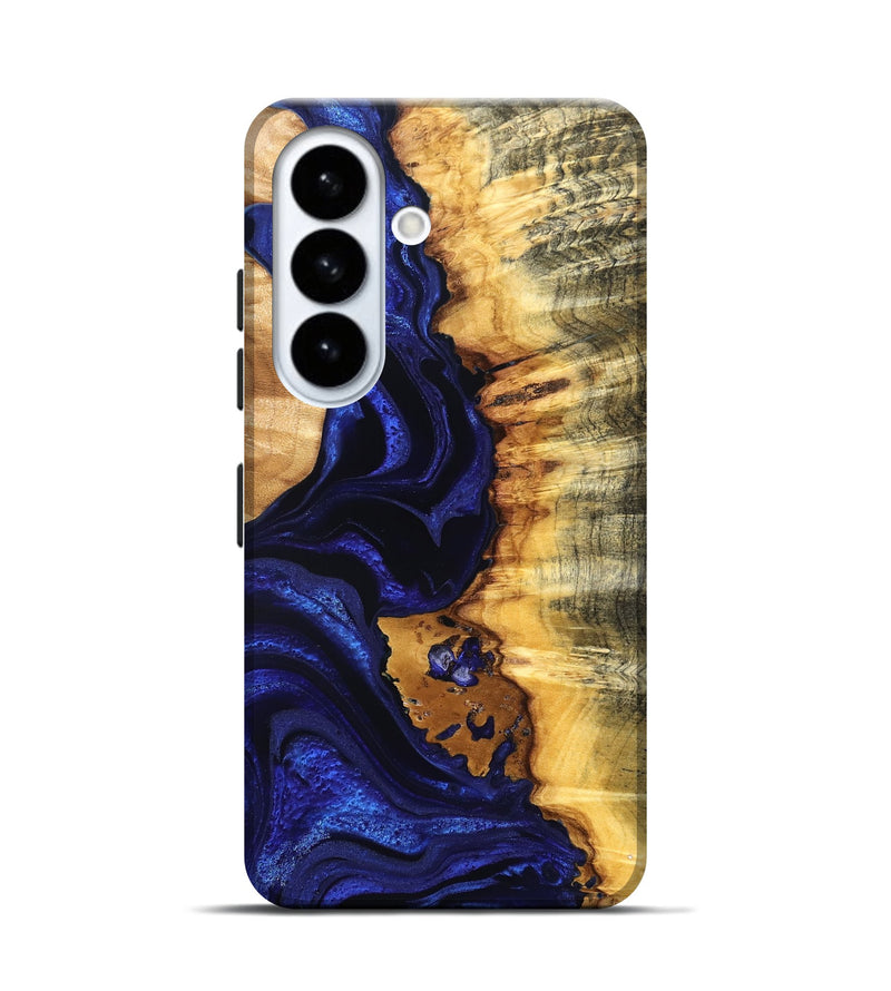 Galaxy S26 Wood Live Edge Phone Case - Stefan (Blue, 824976)