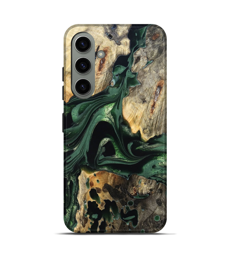 Galaxy S24 Wood Live Edge Phone Case - Wendy (Green, 824977)