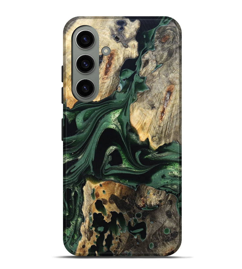 Galaxy S24 Plus Wood Live Edge Phone Case - Wendy (Green, 824977)