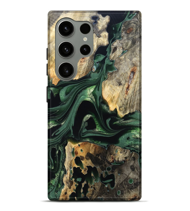 Galaxy S24 Ultra Wood Live Edge Phone Case - Wendy (Green, 824977)