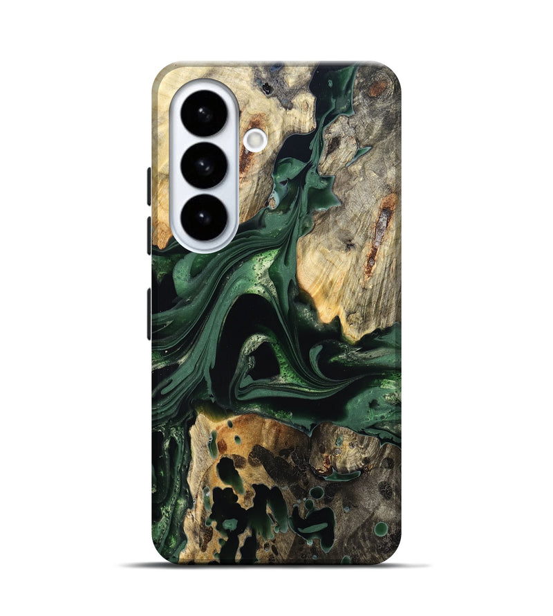 Galaxy S26 Wood Live Edge Phone Case - Wendy (Green, 824977)