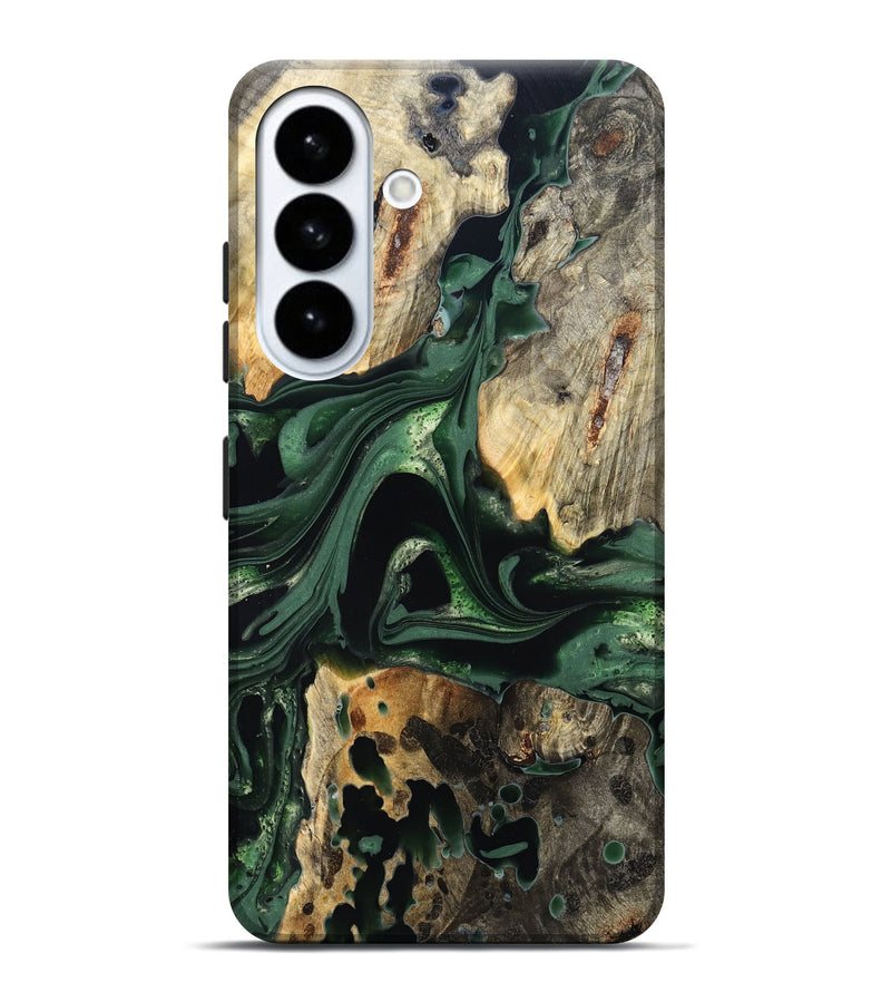 Galaxy S26 Plus Wood Live Edge Phone Case - Wendy (Green, 824977)