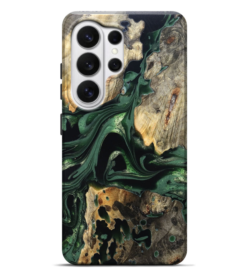 Galaxy S26 Ultra Wood Live Edge Phone Case - Wendy (Green, 824977)
