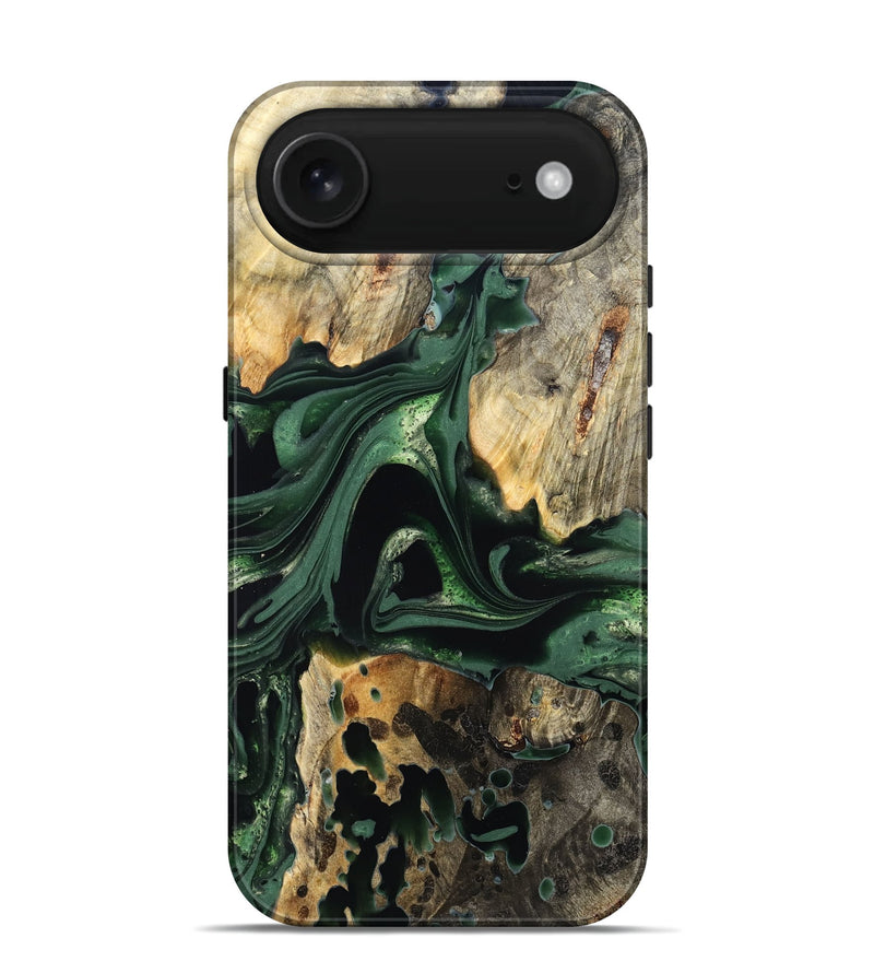 iPhone 17 Air Wood Live Edge Phone Case - Wendy (Green, 824977)