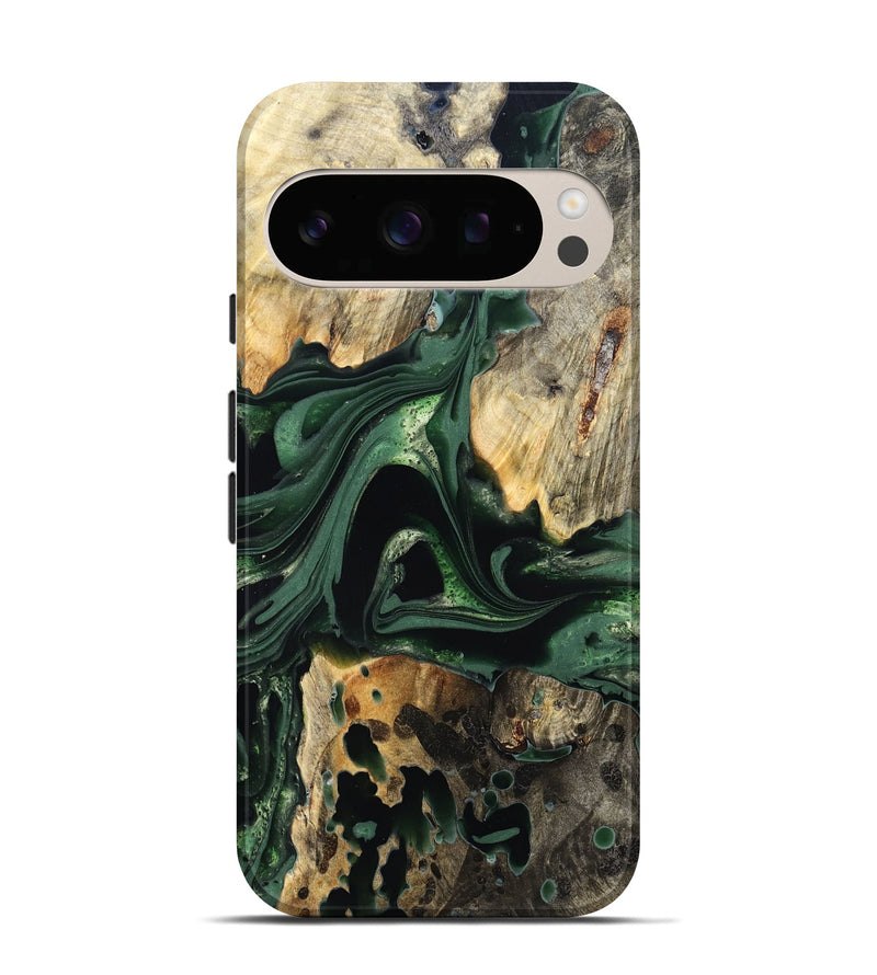 Pixel 10 Wood Live Edge Phone Case - Wendy (Green, 824977)