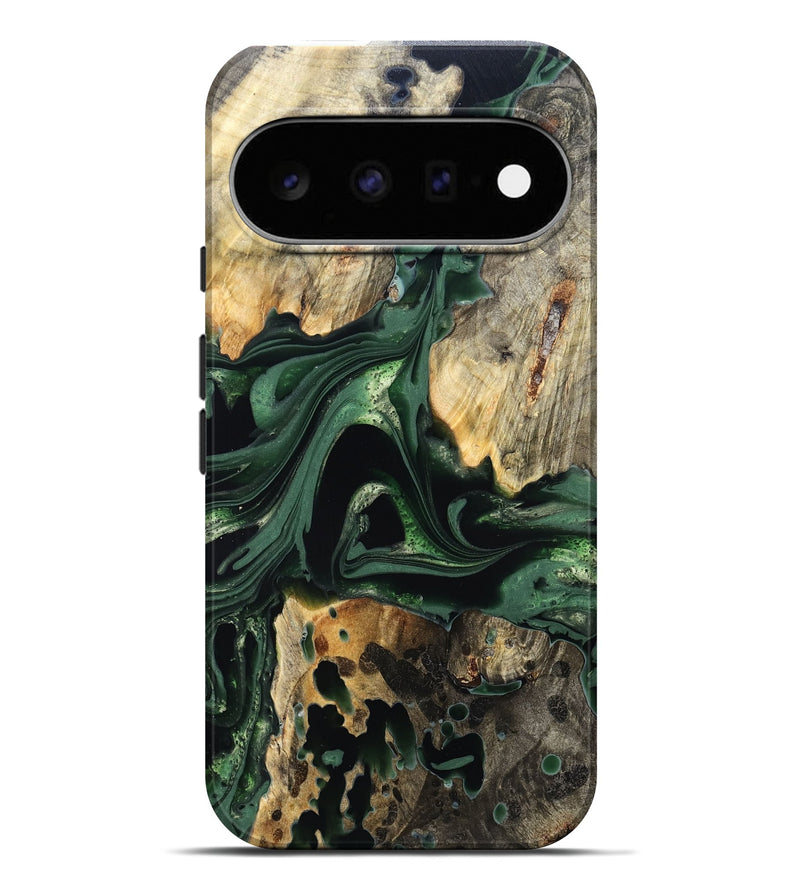 Pixel 11 Pro XL Wood Live Edge Phone Case - Wendy (Green, 824977)