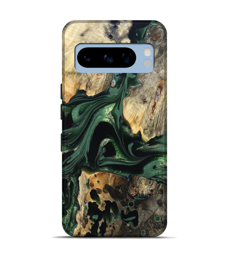 Pixel 8 Pro Wood Live Edge Phone Case - Wendy (Green, 824977)