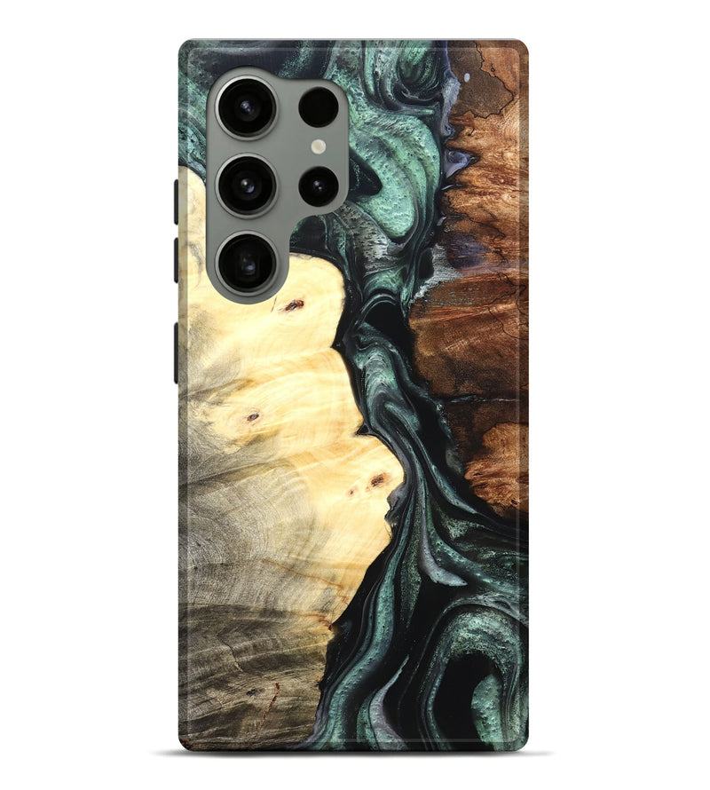 Galaxy S24 Ultra Wood Live Edge Phone Case - Jaylin (Green, 824979)