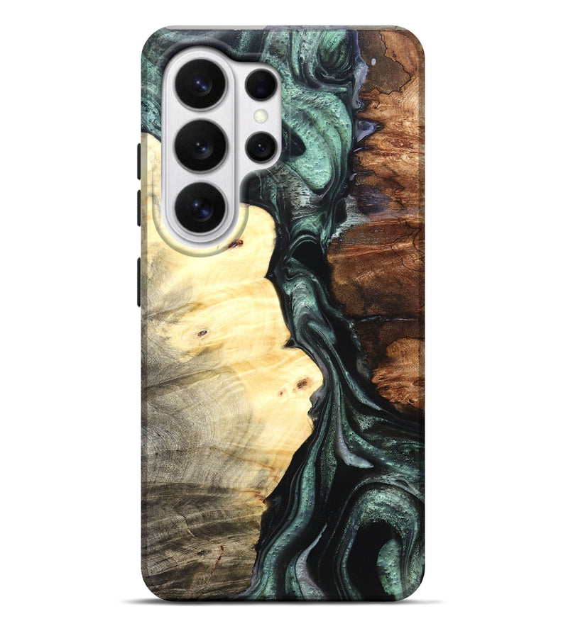 Galaxy S26 Ultra Wood Live Edge Phone Case - Jaylin (Green, 824979)
