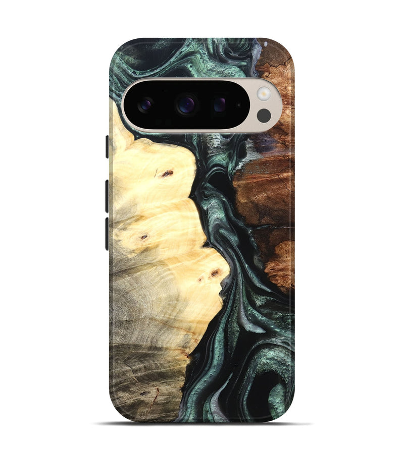 Pixel 10 Wood Live Edge Phone Case - Jaylin (Green, 824979)