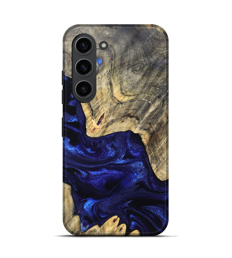 Galaxy S23 Wood Live Edge Phone Case - Simeon (Blue, 824984)