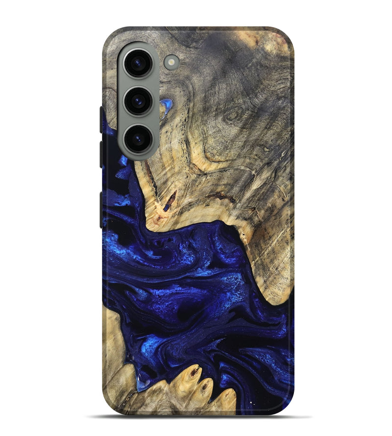 Galaxy S23 Plus Wood Live Edge Phone Case - Simeon (Blue, 824984)