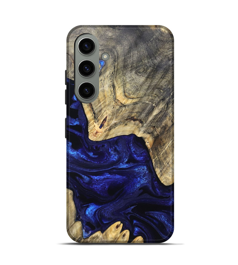 Galaxy S24 Wood Live Edge Phone Case - Simeon (Blue, 824984)