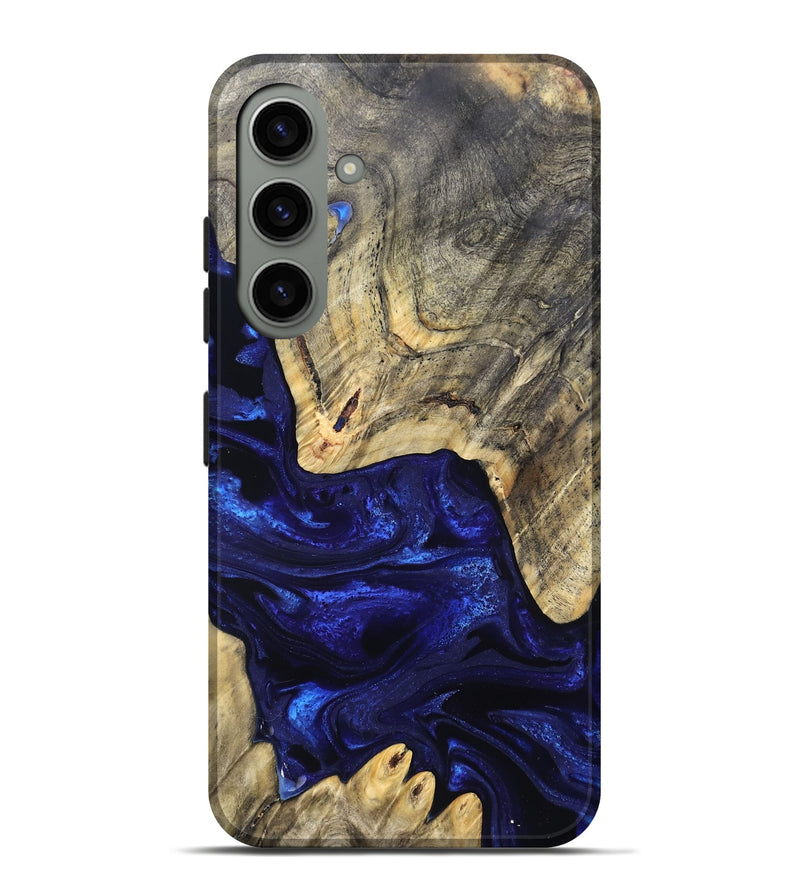 Galaxy S24 Plus Wood Live Edge Phone Case - Simeon (Blue, 824984)