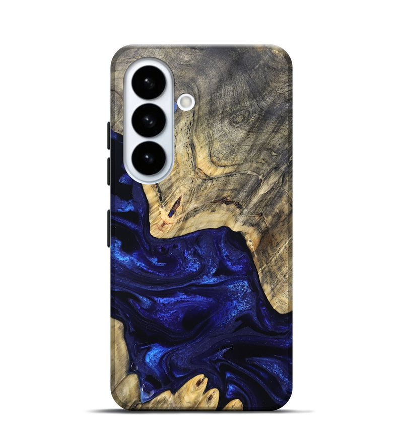 Galaxy S26 Wood Live Edge Phone Case - Simeon (Blue, 824984)