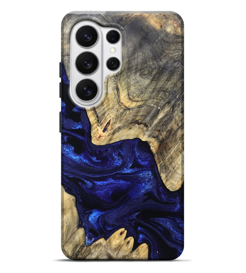 Galaxy S26 Ultra Wood Live Edge Phone Case - Simeon (Blue, 824984)