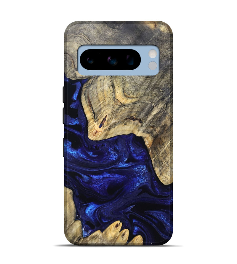 Pixel 8 Pro Wood Live Edge Phone Case - Simeon (Blue, 824984)
