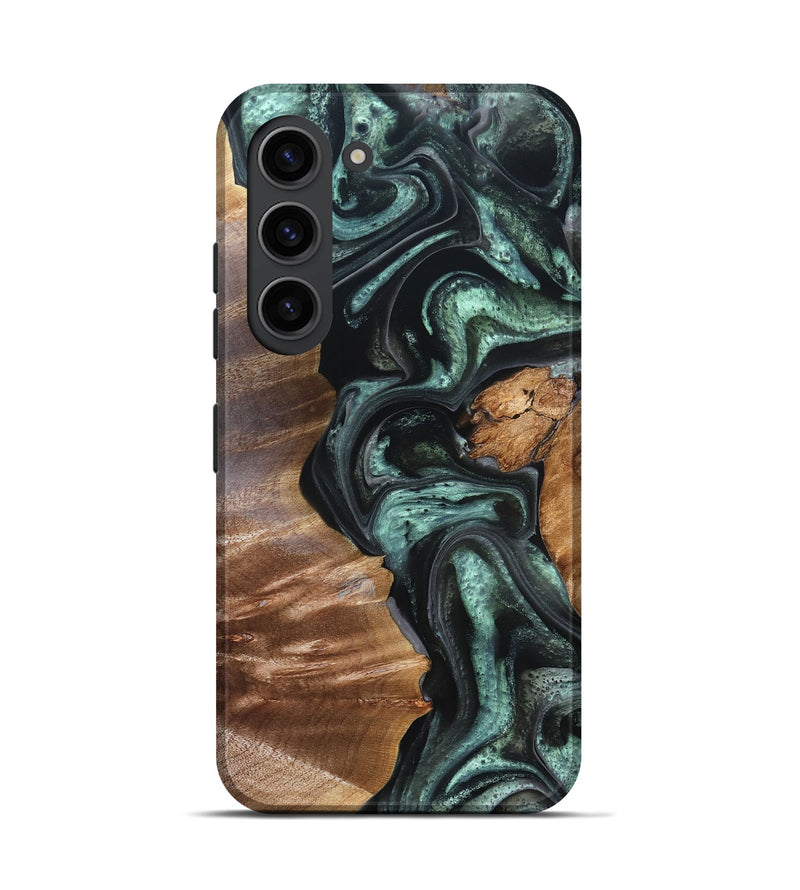 Galaxy S23 Wood Live Edge Phone Case - Flor (Green, 824985)