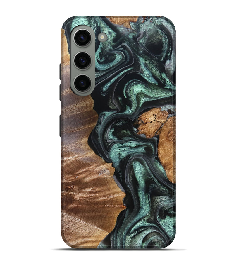 Galaxy S23 Plus Wood Live Edge Phone Case - Flor (Green, 824985)