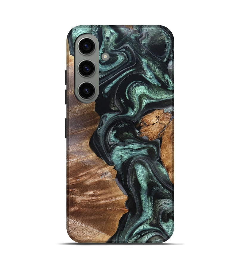 Galaxy S24 Wood Live Edge Phone Case - Flor (Green, 824985)