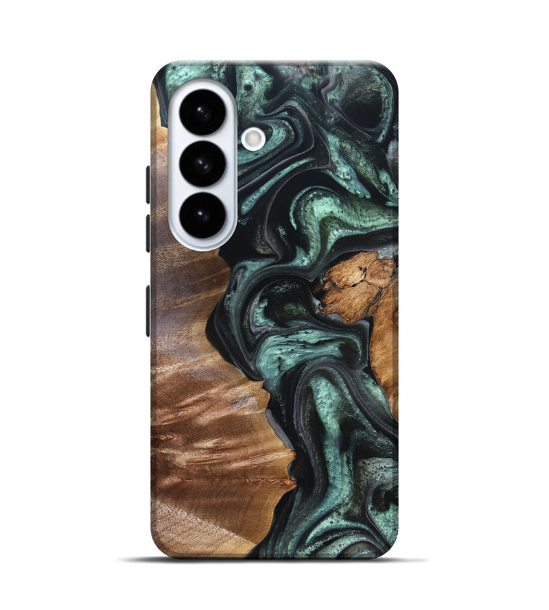 Galaxy S26 Wood Live Edge Phone Case - Flor (Green, 824985)
