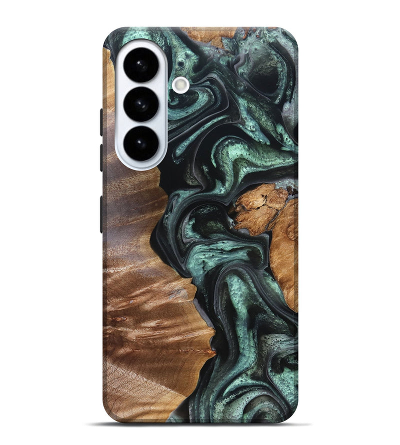Galaxy S26 Plus Wood Live Edge Phone Case - Flor (Green, 824985)