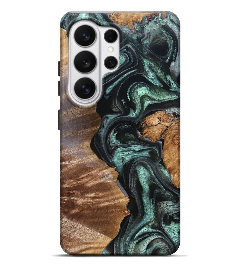 Galaxy S26 Ultra Wood Live Edge Phone Case - Flor (Green, 824985)