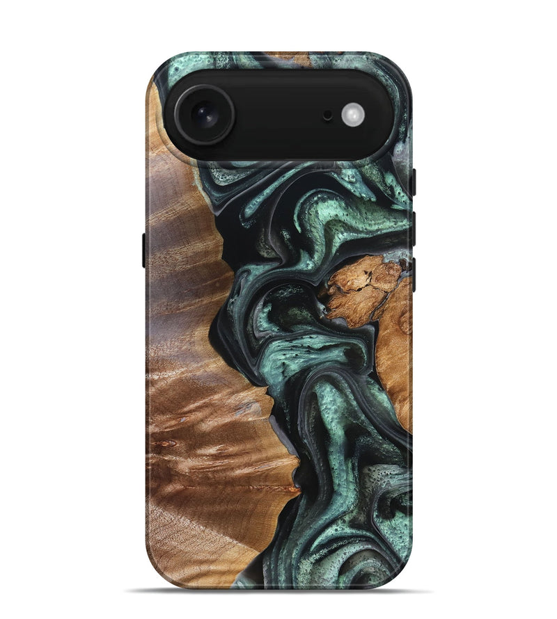 iPhone 17 Air Wood Live Edge Phone Case - Flor (Green, 824985)