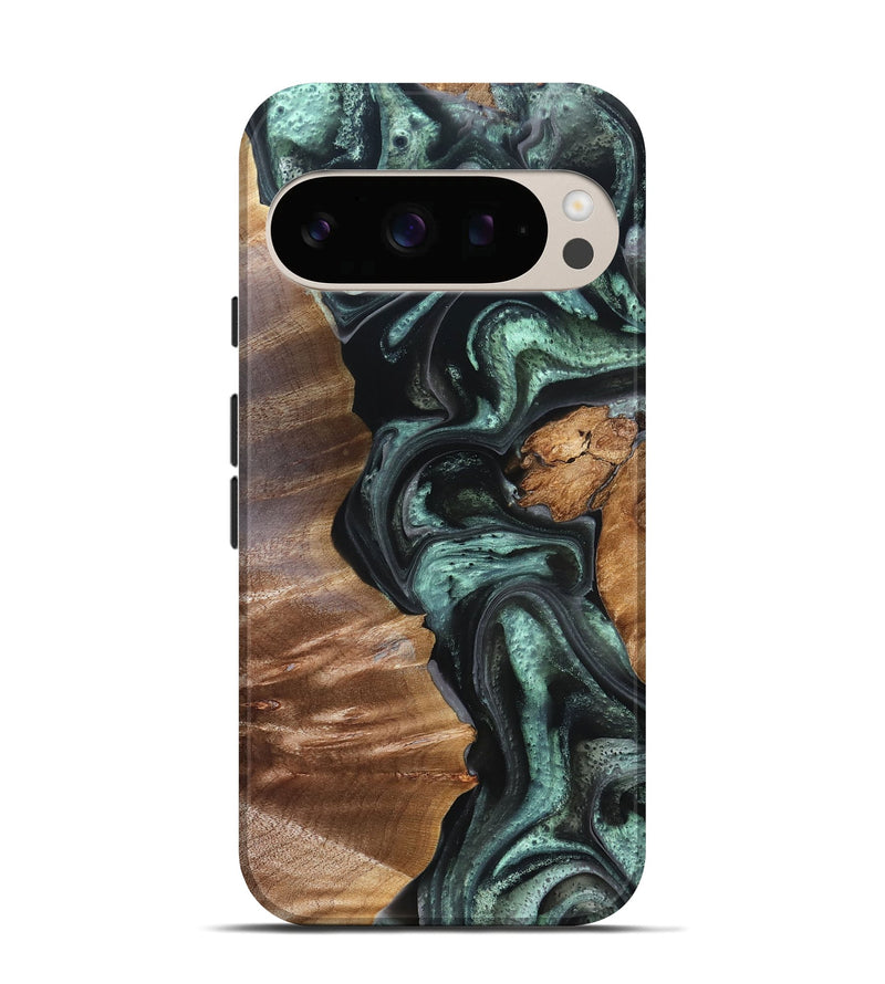 Pixel 10 Wood Live Edge Phone Case - Flor (Green, 824985)