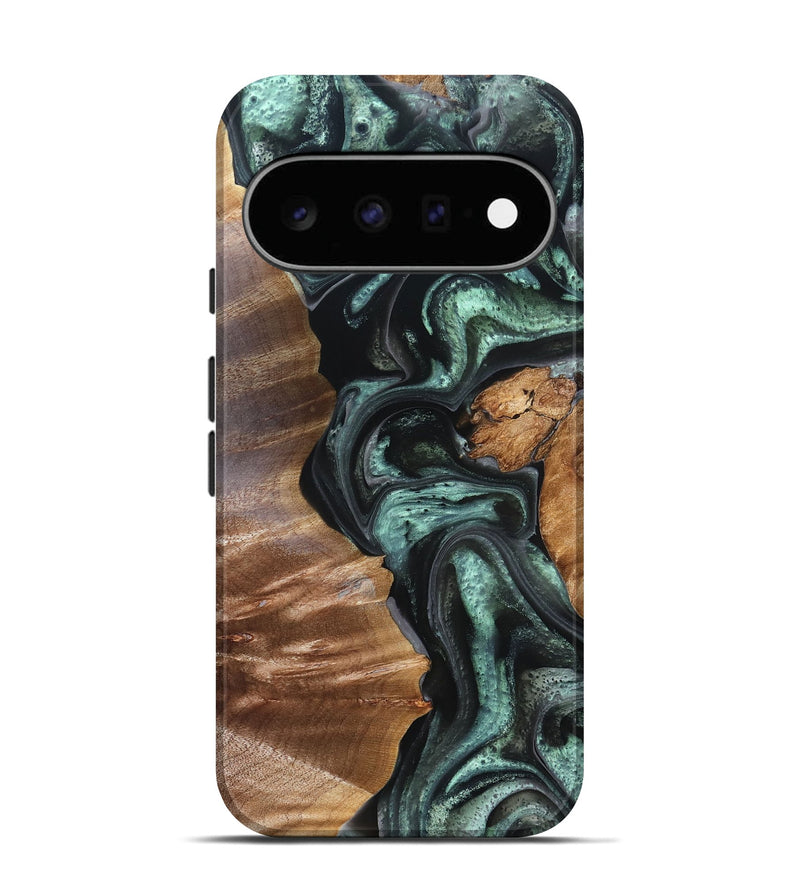 Pixel 11 Wood Live Edge Phone Case - Flor (Green, 824985)