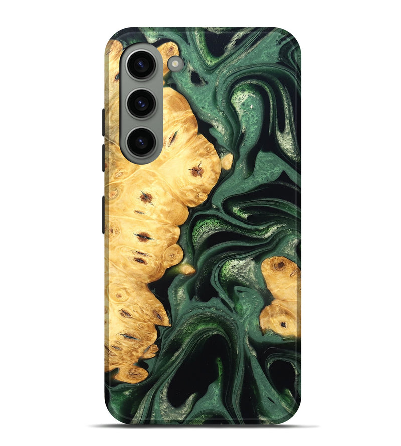 Galaxy S23 Plus Wood Live Edge Phone Case - Sid (Green, 824986)