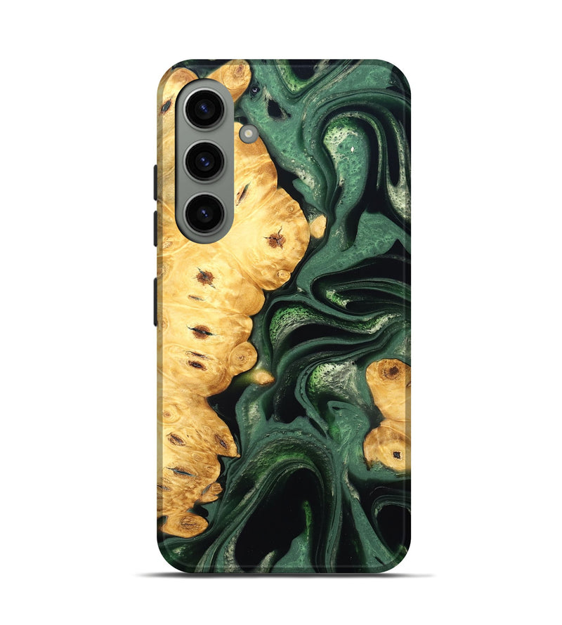 Galaxy S24 Wood Live Edge Phone Case - Sid (Green, 824986)