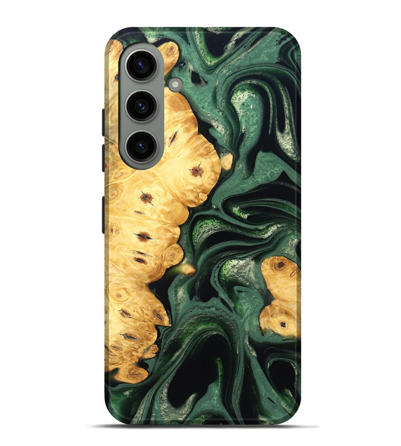 Galaxy S24 Plus Wood Live Edge Phone Case - Sid (Green, 824986)