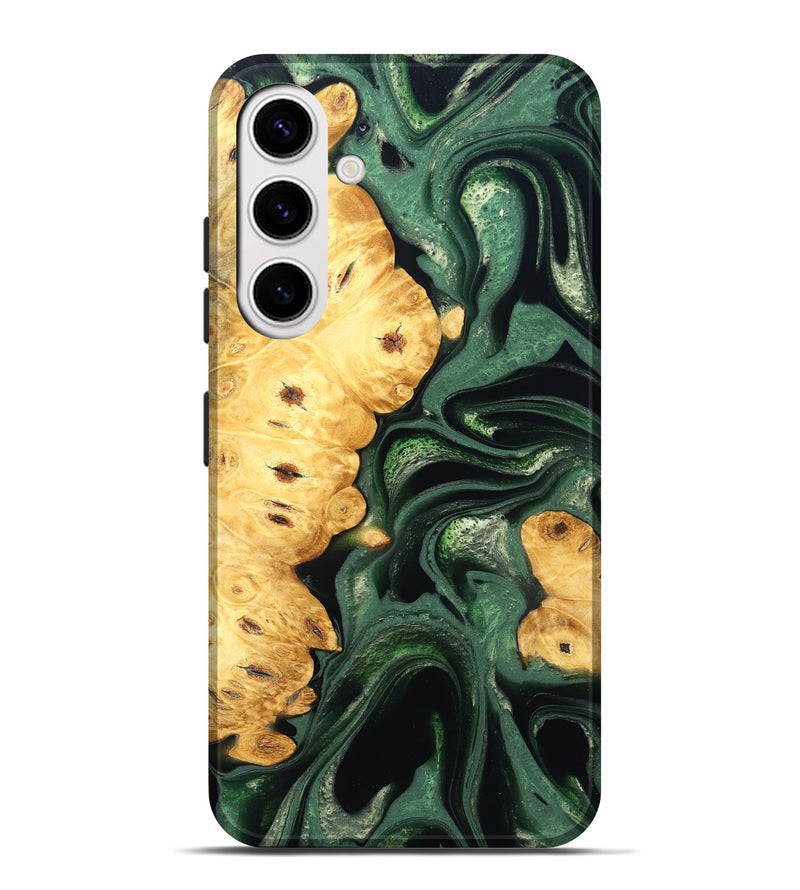 Galaxy S25 Plus Wood Live Edge Phone Case - Sid (Green, 824986)