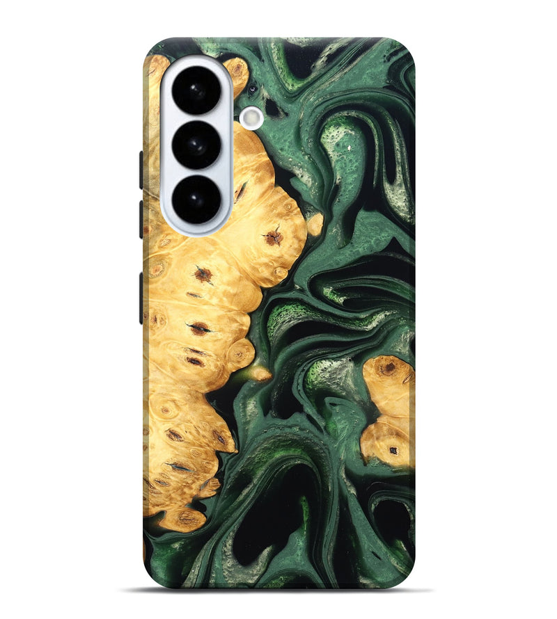 Galaxy S26 Plus Wood Live Edge Phone Case - Sid (Green, 824986)