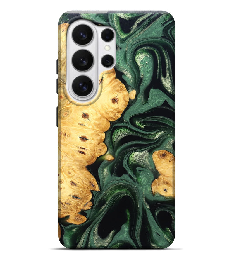 Galaxy S26 Ultra Wood Live Edge Phone Case - Sid (Green, 824986)