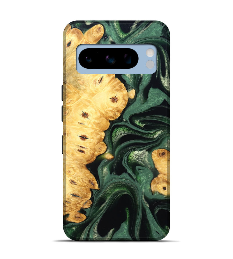 Pixel 8 Pro Wood Live Edge Phone Case - Sid (Green, 824986)