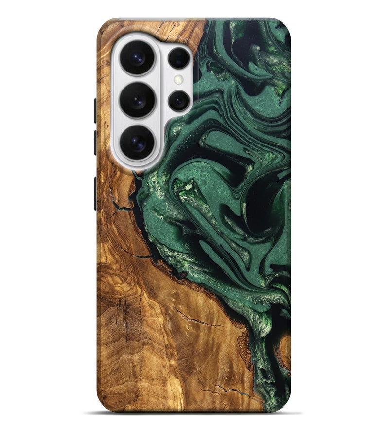 Galaxy S26 Ultra Wood Live Edge Phone Case - Avis (Ancient Olive, 824990)